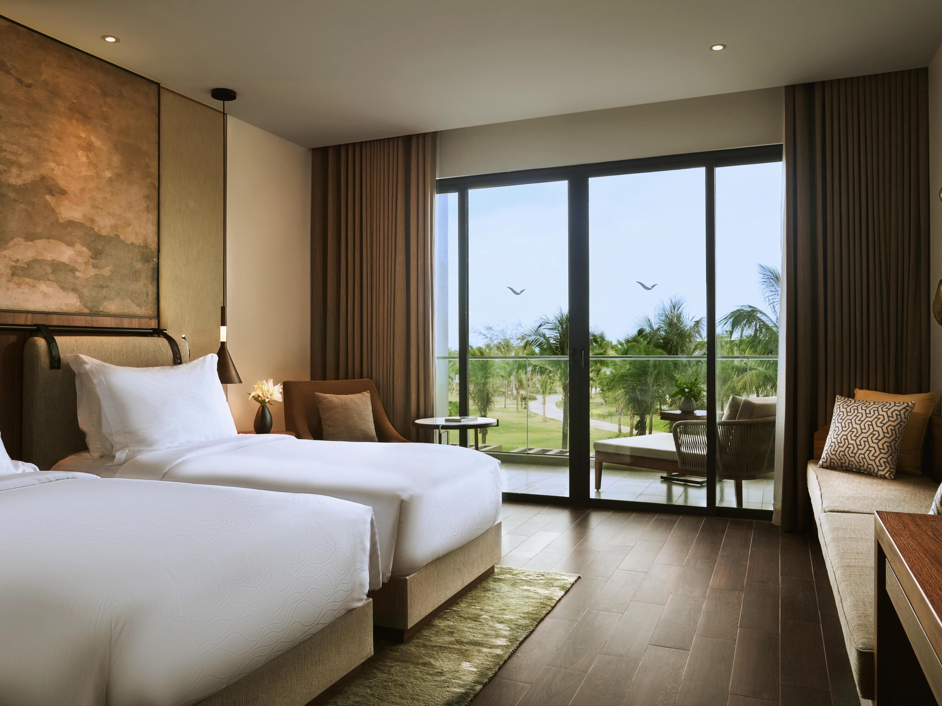 Superior Twin Room, 2 Twin Beds, Balcony, Garden View | Premium bedding, down comforters, minibar, in-room safe