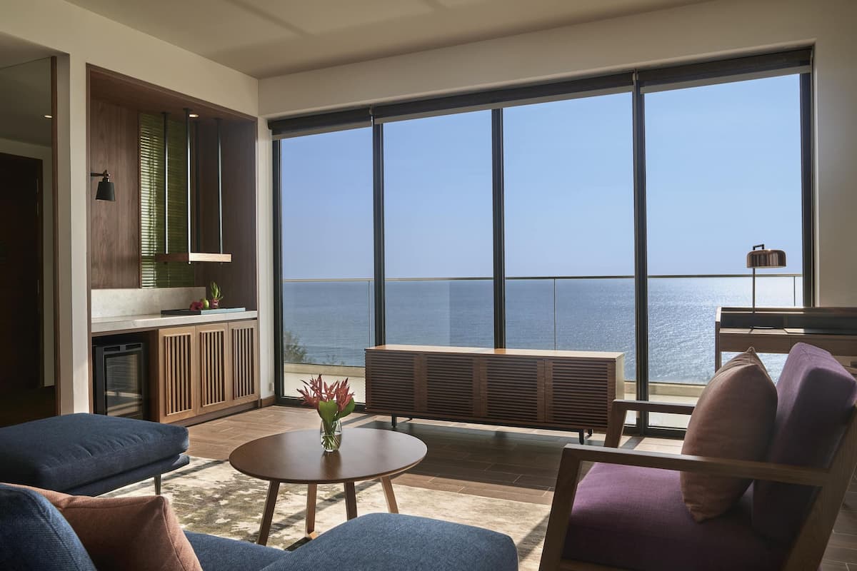 Suite, Balcony, Sea View | 1 bedroom, premium bedding, down comforters, minibar
