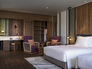 Literie de qualité supérieure, couette en duvet d'oie, minibar