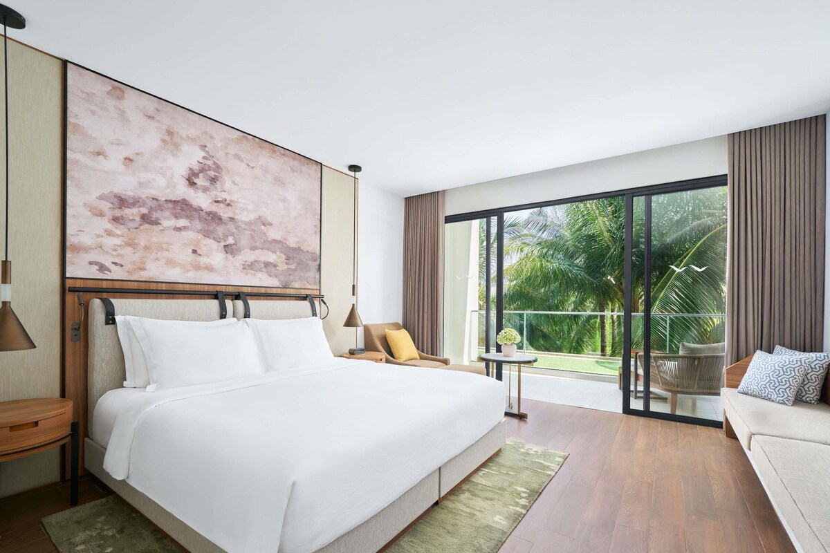 Literie de qualité supérieure, couette en duvet d'oie, minibar