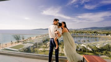 Suite, Balkon, Meerblick | Blick vom Balkon
