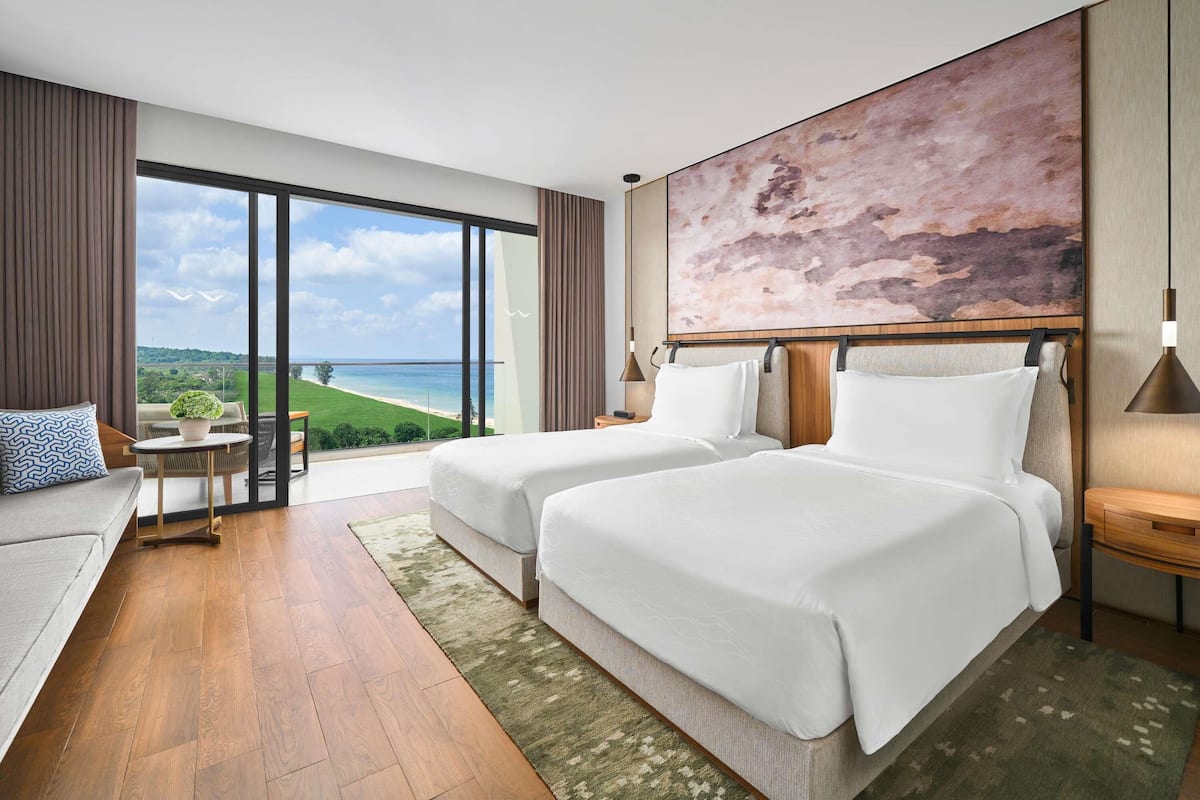 Ropa de cama de alta calidad, edredón y minibar