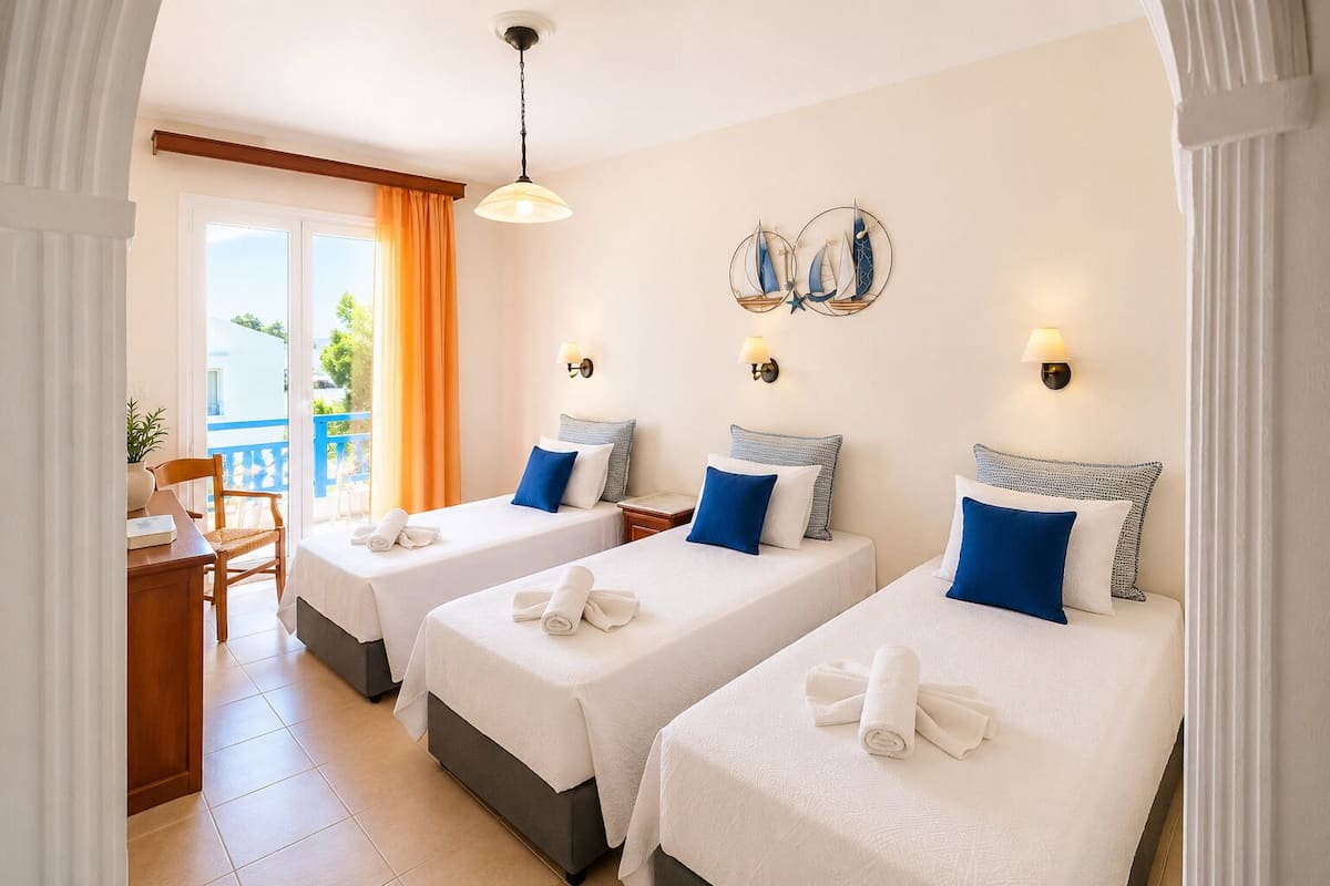 Triple Room | In-room safe, individually decorated, individually furnished