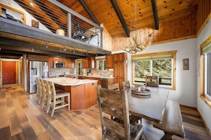 Dining - Scenic Lake Retreat with Hot Tub | Private 3BR Cabin Near CDA (Coeur d'Alene)