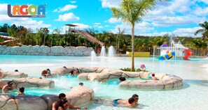 Outdoor pool, a heated pool - Luxury Resort for up to 6 people with a discount at Lagoa Termas Park, Water Park, and Nautical Center. (St. Lagoa Quente)