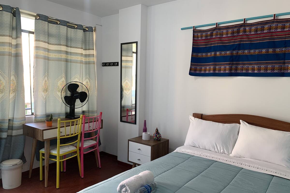 Premium bedding, down duvets, free WiFi