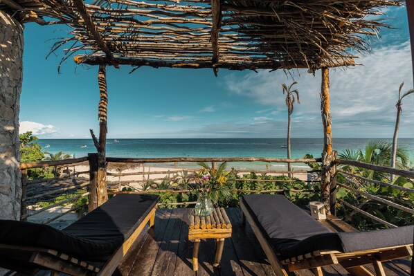 Cabin, 1 King Bed, Balcony, Sea Facing | Terrace/patio
