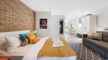Desk, iron/ironing board, free WiFi, bed sheets