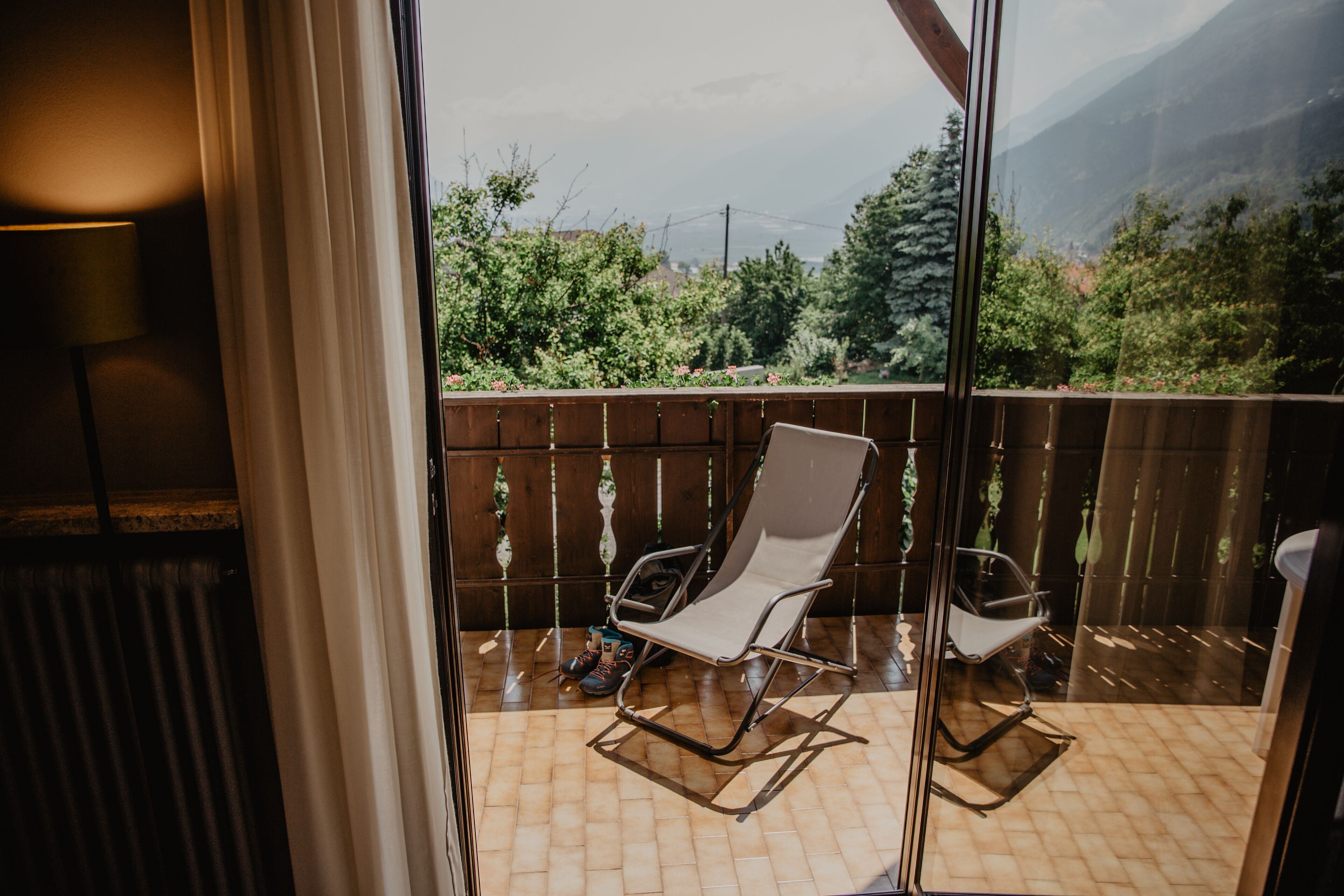 Doppia panoramica, balcone, vista montagna | Vista balcone