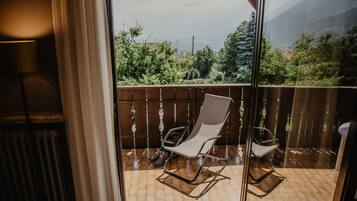 Doppia panoramica, balcone, vista montagna | Vista balcone