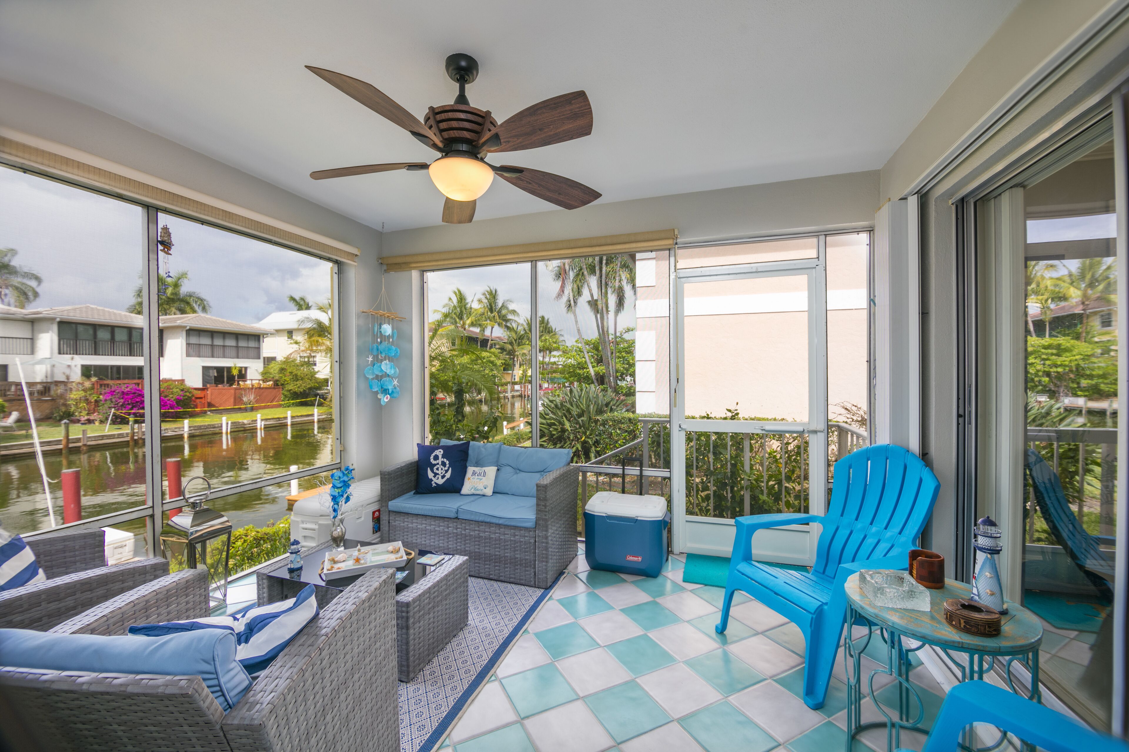 ****WATER FRONT- GULF ACCESS- BEAUTIFULLY DECORATED CONDO WITH WATER VIEWS***