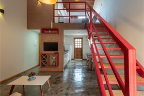 Een 32-inch smart-tv met digitale zenders, televisie en Netflix