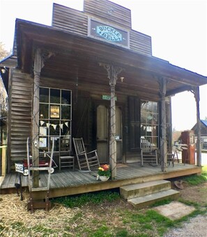 Exterior detail - A Simpler Time: Two bedroom apt.  above 1906 General Store in Gold Hill NC (Gold Hill)