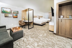 Suite, Multiple Beds | Blackout drapes, iron/ironing board, bed sheets