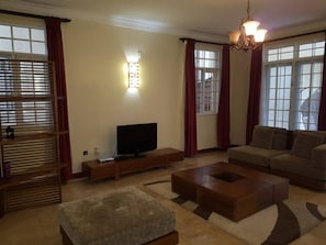 TV, fireplace, offices - Each one of us is responsible for hospitality. (Kigali City)