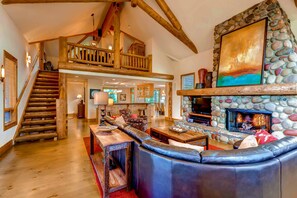 House, Multiple Beds (Inglenook) | Living room | Flat-screen TV, fireplace - Inglenook (Breckenridge)