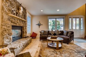 House, Multiple Beds (Hideaway on High) | Living room | TV, fireplace - Hideaway on High (Breckenridge)