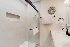 Hair dryer, towels