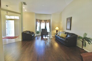 TV, DVD player, stereo