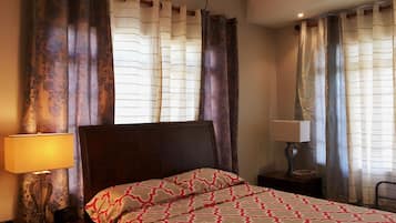 Desk, laptop workspace, iron/ironing board, WiFi
