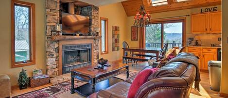 Smart TV, lareira, videogames