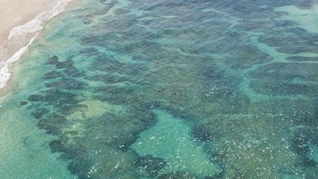 Perto da praia, areia branca 