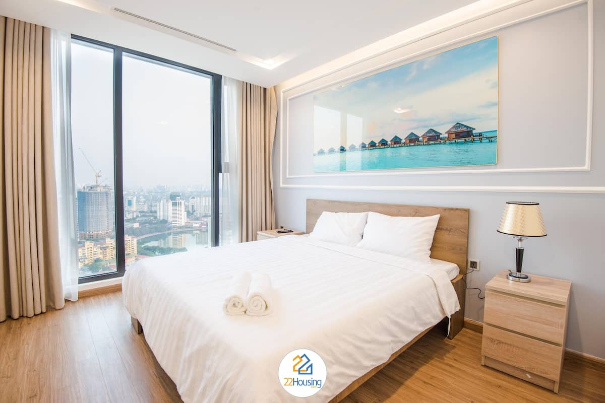 Business-Apartment | Hochwertige Bettwaren, Daunenbettdecken, Zimmersafe, Schreibtisch