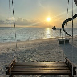 Private beach
