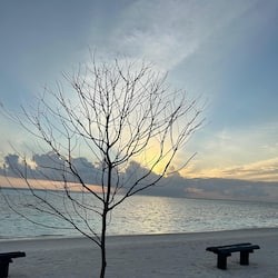 Private beach