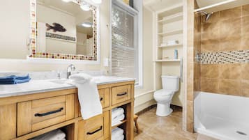 Free toiletries, hair dryer, towels
