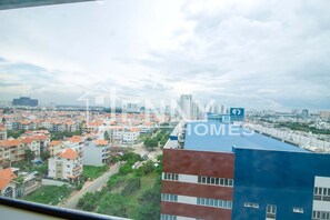 Vue depuis lâhĂ©bergement