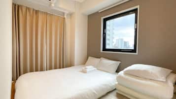 Japanese Style Room, Non Smoking, 1 Double Bed,1 Futon, Private Kitchen | In-room safe, soundproofing, iron/ironing board, free WiFi