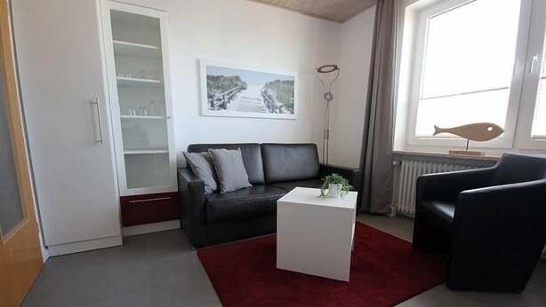 Living room - Ferienwohnung 7 mit Meerblick im Strandnahen Haus Seeluft in Duhnen (Cuxhaven)