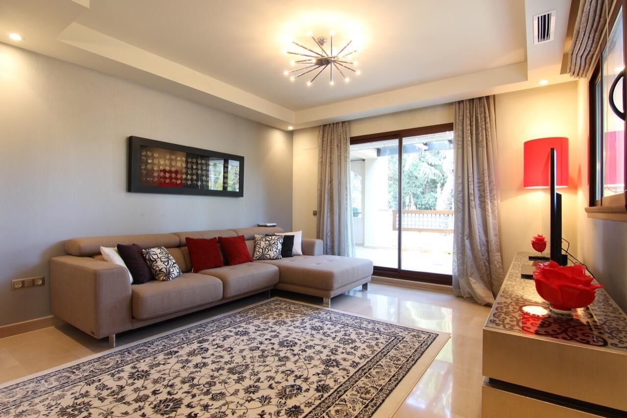 Apartment, 2 Bedrooms, Terrace | Living room | Flat-screen TV