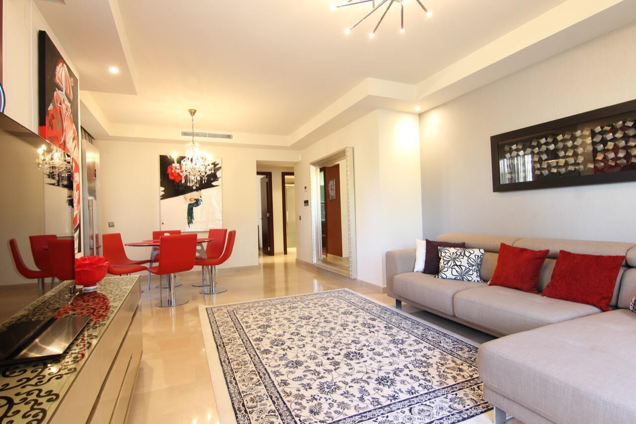 Apartment, 2 Bedrooms, Terrace | Living room | Flat-screen TV