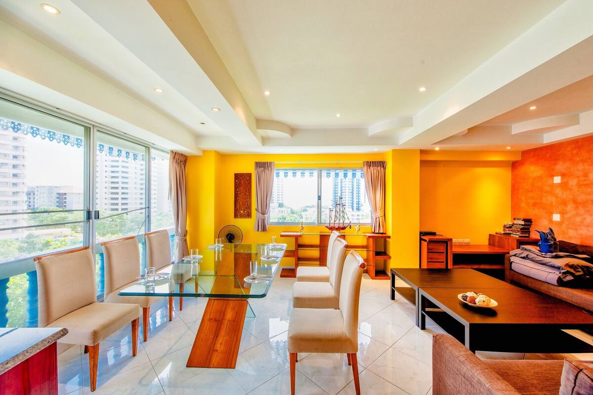 2-Bedroom Condo | Living area | Flat-screen TV