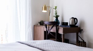 Hypo-allergenic bedding, in-room safe, individually decorated