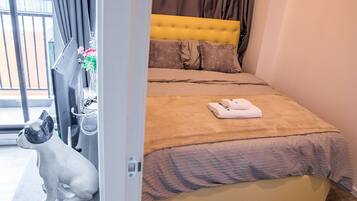 คอมฟอร์ทอพาร์ทเมนท์, 2 ห้องนอน | 2 ห้องนอน, ผ้าม่านกันแสง, Wi-Fi ฟรี, ผ้าปูที่นอน