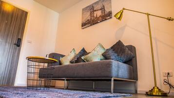 Comfort Apartment, 1 Bedroom | Living area | LED TV