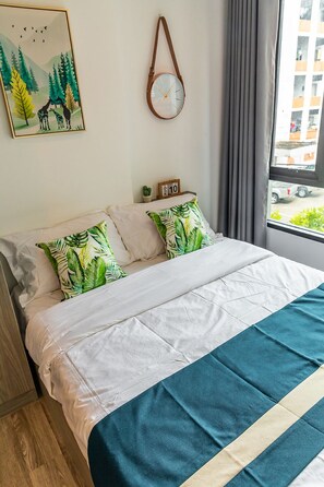 Comfort appartement, 1 slaapkamer | 1 slaapkamer, verduisterende gordijnen, gratis wifi, beddengoed