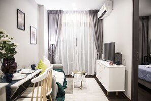 Apartamento Confort, 1 habitación | Zona de estar
