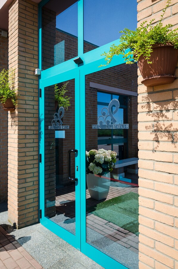 Entrée de l’hébergement