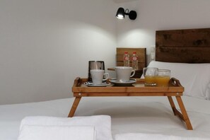 Desk, laptop workspace, blackout curtains, free WiFi