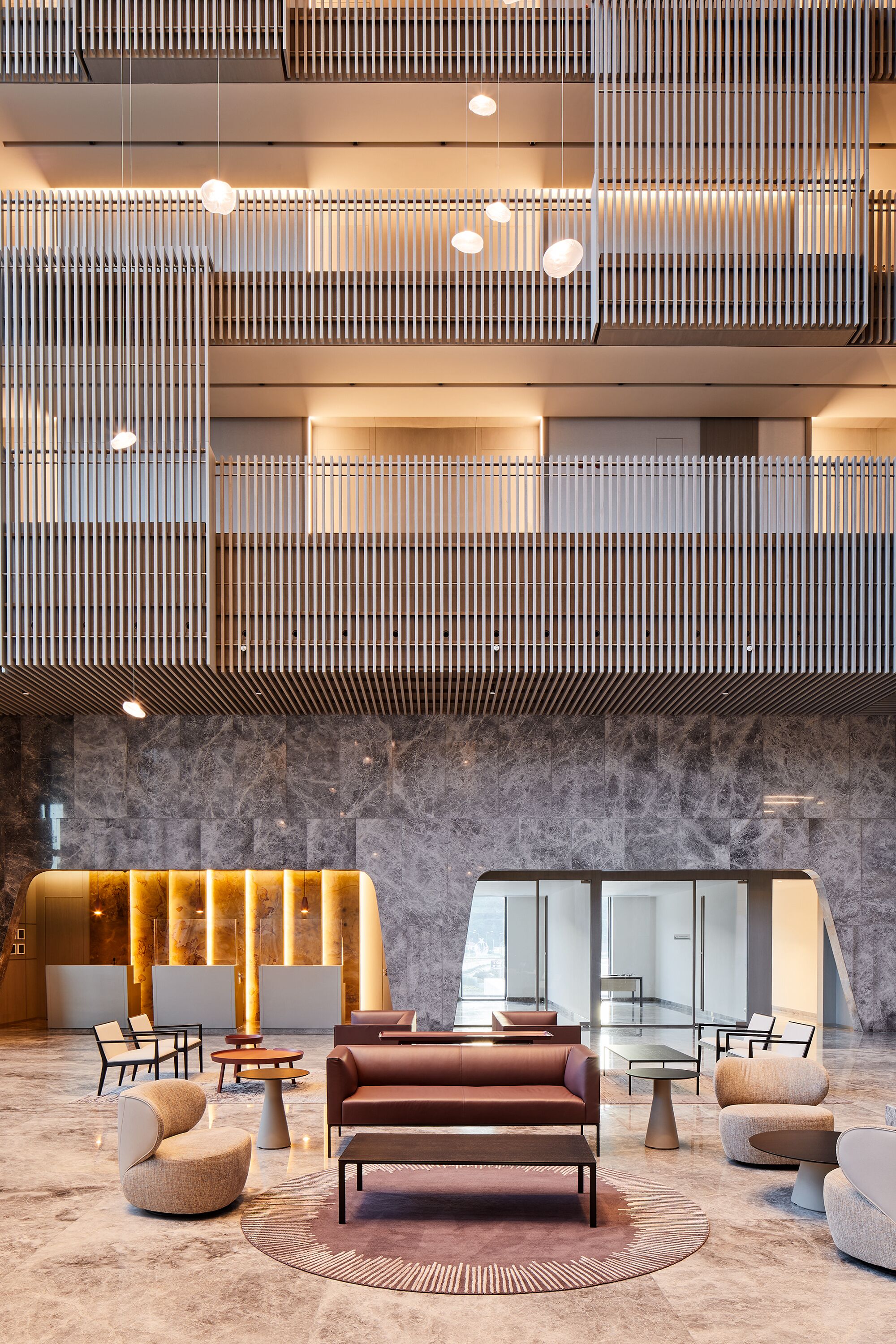 Sitteområde i lobbyen