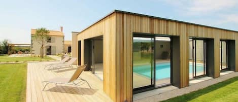 Indoor pool, a heated pool