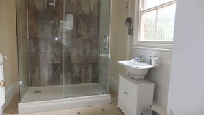 Deluxe Suite | Bathroom | Shower, free toiletries, hair dryer, towels - Garfits lodge (Boston)
