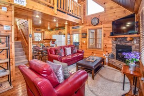 Smart TV, fireplace, video games, Netflix