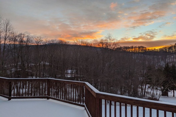 Enjoy sweeping views and breathtaking colors on your spacious deck.