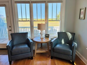 Living area - 5 bed, 5.5 bath Canal House with dock. Just a short walk to beach! (Supply)