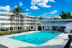A heated pool - Island Beach Club #220B is a 2/2 vacation rental on Sanibel Island! (Sanibel)